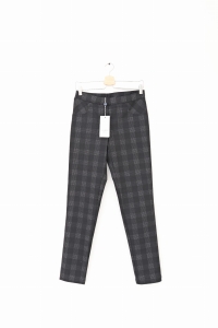 Szare spodnie w kratę, LISA CAMPIONE, 38 (M)