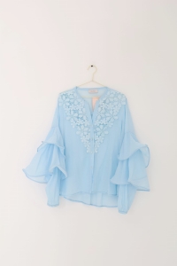 Niebieska bawełniana koszula, MOTEL, 38 (M) oversize 