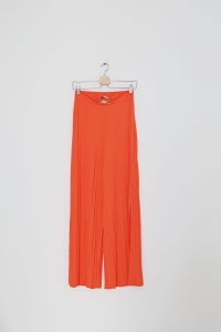Pomarańczowe, plisowane spodnie, GAUDI, 34 (XS) 