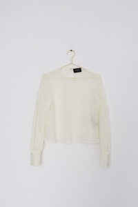 Kremowa, koronkowa bluzka, THE KOOPLES, 36 (S)