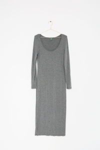 Szara sukienka midi, UNITED COLORS OF BENETTON, 36 (S)