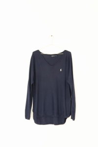 Granatowy sweter, RALPH LAUREN, 38 (M)