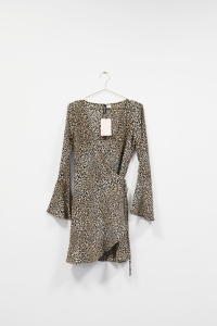 Sukienka w panterę, H&M, 36/38 (S/M) 