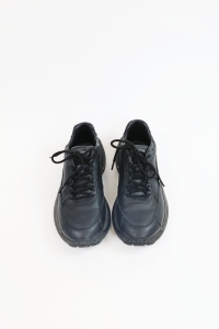 Czarne, skórzane sneakersy Urta, SPORTMAX, 38