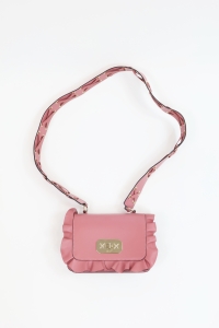 Różowa, skórzana torebka, RED VALENTINO