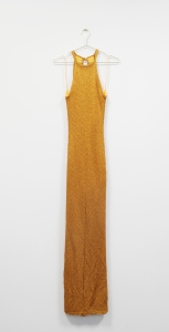 Pomarańczowo-złota sukienka maxi, NOWA, GUESS, 36 (S)