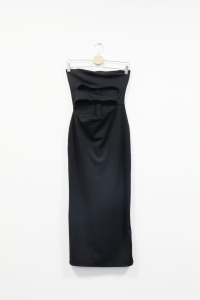 Czarna sukienka midi, 36 (S)