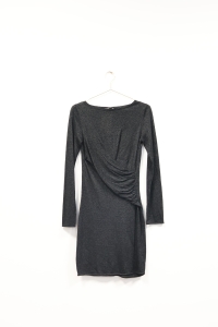 Czarna sukienka ze srebrną nitką, ZARA, 38 (M)