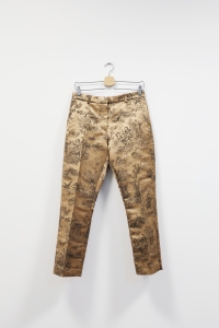 Brązowe spodnie w leśne wzory, MUNTHE, 36 (S)