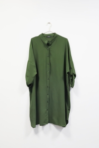 Zielona, koszulowa sukienka, BOOHOO, 42 (XL)