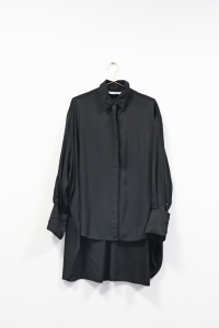 Czarna, luźna koszula z wiskozy, EDAN, 36 (S)