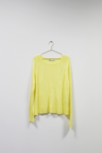 Żółty cienki sweterek, ZARA, 38 (M)