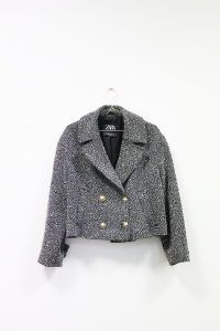 Tweedowy żakiet, ZARA, 38 (M)