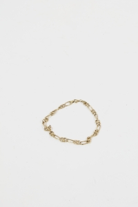 Srebrna, pozłacana bransoletka