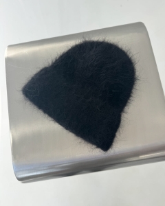 Wełniana czapka Cloudy black premium, NOWA, PATCHOULI