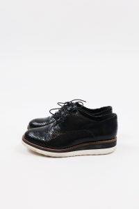 Czarne skórzane półbuty, DUNE,36