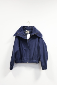 Granatowa, bawełniana kurtka, NOWA, ILO PRIVE, 34/36 (XS/S)