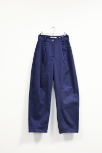 Granatowe, bawełniane spodnie, NOWE, ILO PRIVE, 34 (XS)