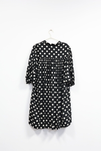 Czarna luźna sukienka/tunika w kropki, JEMIOŁ, 38/40 (M/L) 