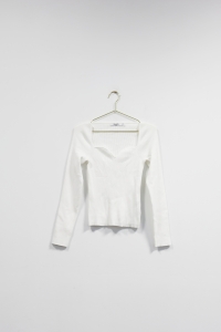 Biała bluzka w prążek, NA-KD, 36 (S)