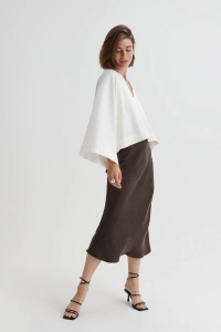 Spódnica midi Fler Skirt Ganache, DUENDE