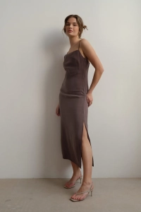 Sukienka Laura Dress Taupe, DUENDE 