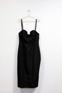 Czarna sukienka midi, LE PRIVE, 40 (L)