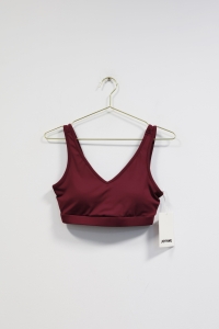 Burgundowy top sportowy Control yoga bra, NOWY, JOYINME