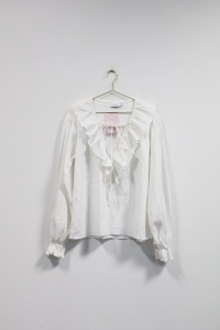 Biała elegancka bluzka, LAURELLA, 34/36 (XS/S)