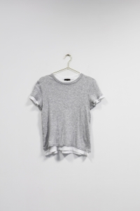Dwuwarstwowy t-shirt, MASSIMO DUTTI, 38 (M)