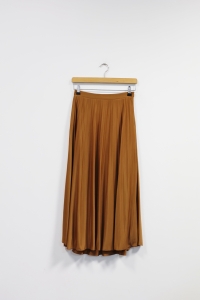 Karmelowa plisowana spódnica,  MASSIMO DUTTI, 36 (S)