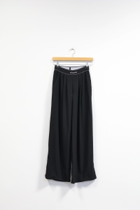 Czarne spodnie z logowaniem, ALESSA, 34/36 (XS/S)
