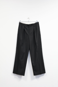 Czarne, szerokie spodnie, RESERVED, 42 (XL)