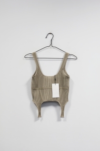 Beżowy top, NOWY, ZARA, 36 (S)