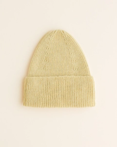 Czapka typu Beanie z włoskiej wełny merino, HVID, yellow