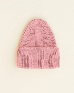 Czapka typu Beanie z włoskiej wełny merino, HVID, bubblegum