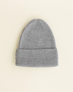 Czapka typu Beanie z włoskiej wełny merino, HVID, grey