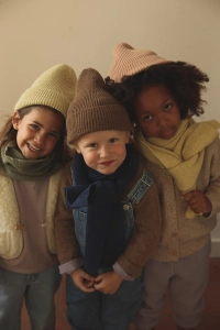 Czapka typu Beanie z włoskiej wełny merino, HVID, mocha