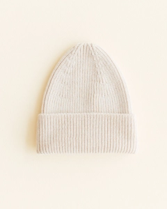 Czapka typu Beanie z włoskiej wełny merino, HVID, cream