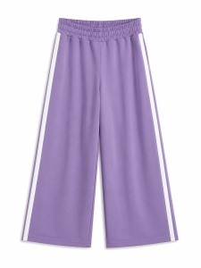 Spodnie z lampasem comfort, dreamy lavender, JOYINME