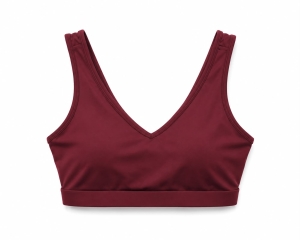 Burgundowy top sportowy Control yoga bra, NOWY, JOYINME