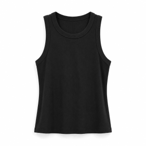 Czarny prążkowany top Everyday tank top, NOWY, JOYINME, 38 (M)