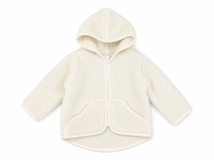Wełniana kurtka teddy, 100% wełna merino, natural