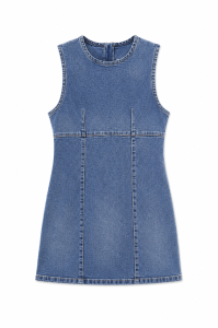 Jeansowa sukienka mini, NOWA, DENIM, 36 (S)