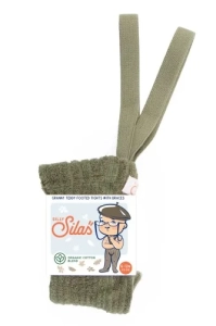 Legginsy/rajstopy z szelkami – KHAKI GRANOLA GRANNY TEDDY/ Silly Silas
