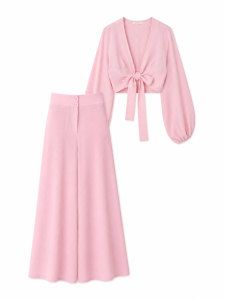 Różowy komplet top + spodnie, NOWY, JUST UNIQUE, 38/40 (M/L)