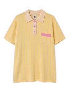 Żółta bluzka typu polo, SOXY, one size