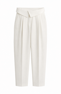 Biale, lniane spodnie, NOWE, H&M, 38 (M)