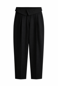 Czarne, lniane spodnie, NOWE, H&M, 38 (M)
