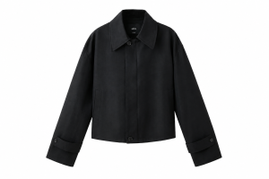 Czarna, bawełniana kurtka, MANGO, 34 (XS)